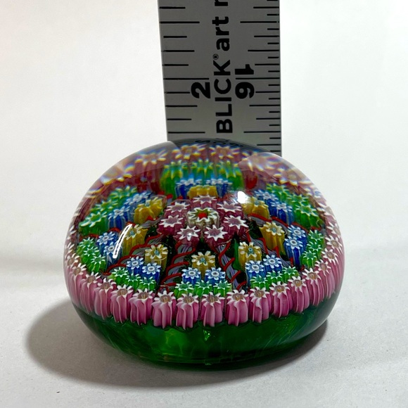 VTG Perthshire Crieff Scotland art glass millefiori paperweight - Picture 7 of 9
